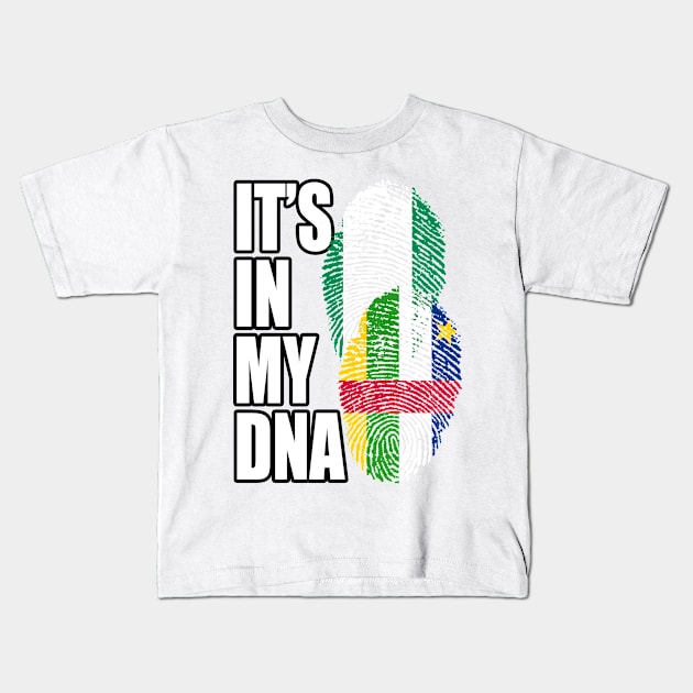 Nigerian And Central African Mix Heritage DNA Flag Kids T-Shirt by Just Rep It!!
